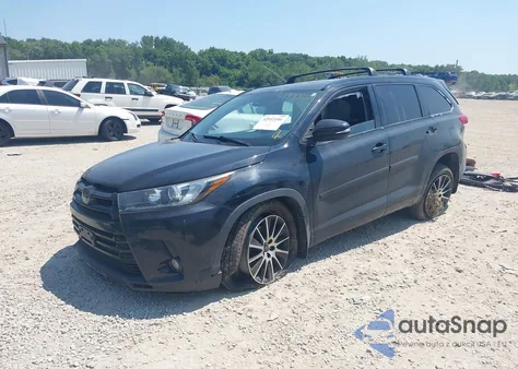 2018 Toyota Highlander Se z USA, uszkodzony, nr VIN 5TDJZRFH2JS810563